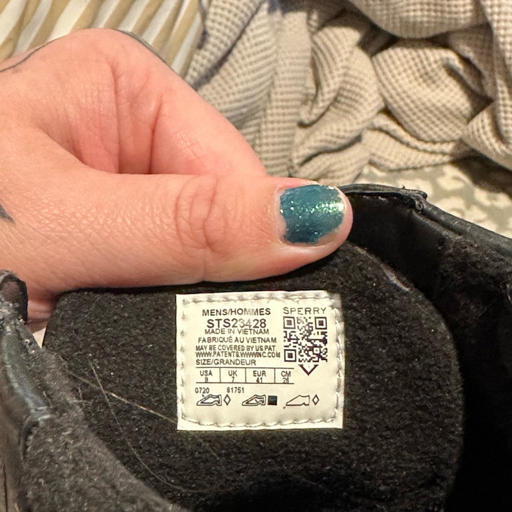 Sperry Black Waterproof Lace-Up Duck Boots - Picture 6 of 7
